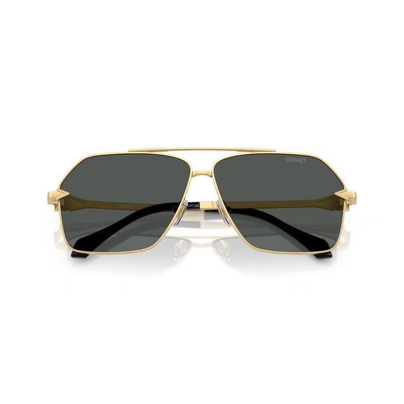NEW VERSACE Gold Metal Sunglasses - Picture 5 of 6